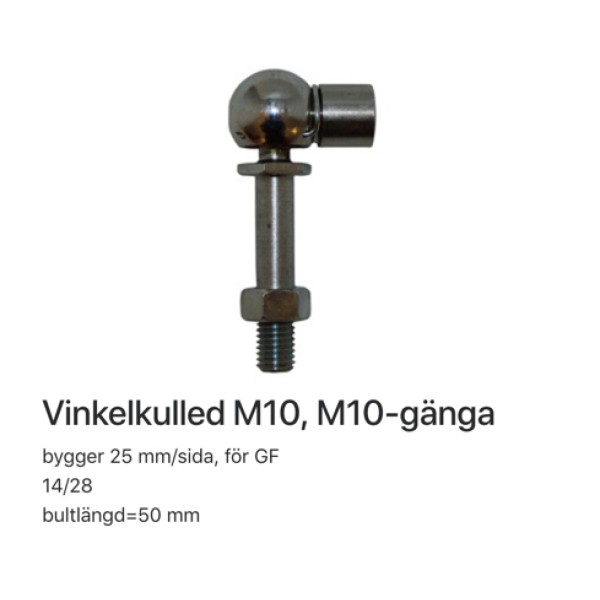 Vinkelkulled M10, M10-gänga